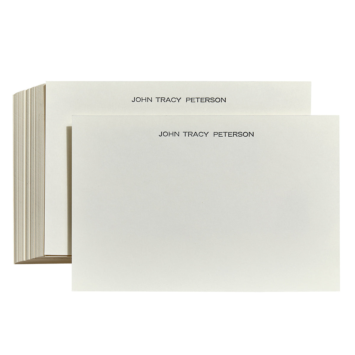 Letterpress Personalized Memo Tray Cards