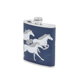 Running Horses Hip Flask