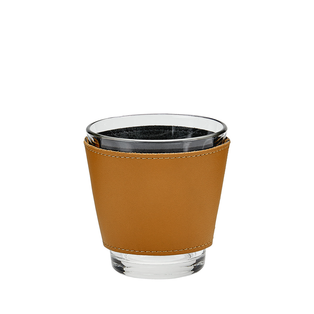 Leather Wrapped Glass Set