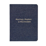 9" Lined Denim Journal
