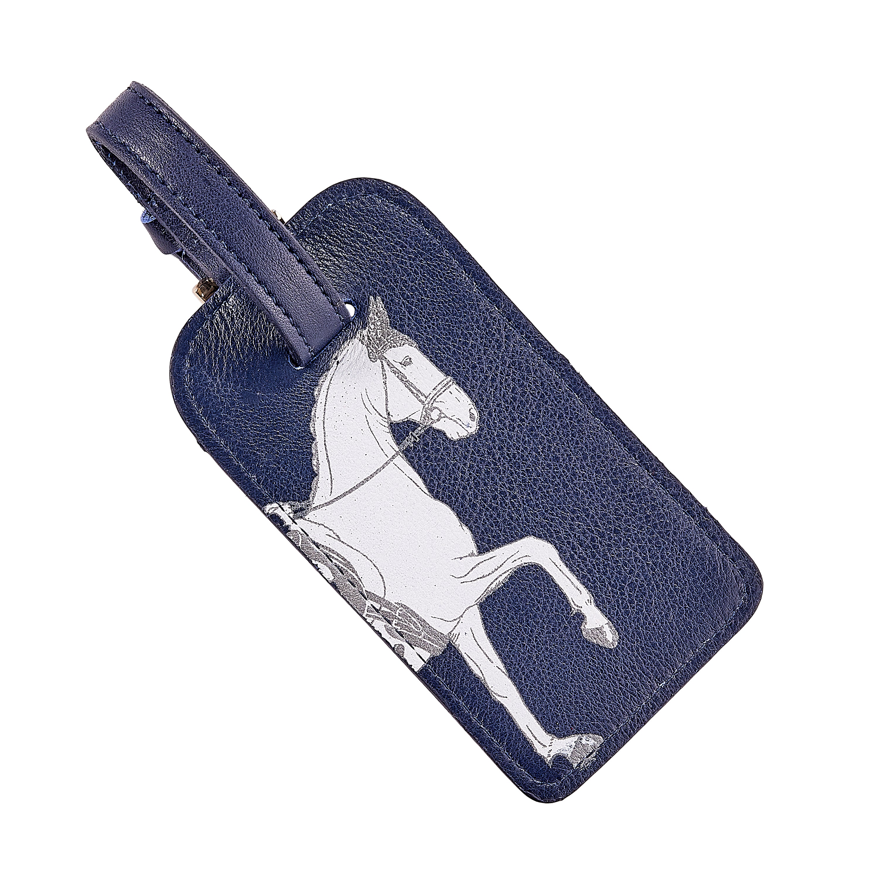 Equestrian Leather Luggage Tag Set
