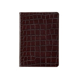 5" x 7" Medium Lined Journal Espresso Croc Embossed Leather