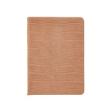 5" x 7" Medium Lined Journal Beige Nubuck Embossed Croc Leather