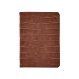 5" x 7" Medium Lined Journal Brown Nubuck Embossed Croc Leather