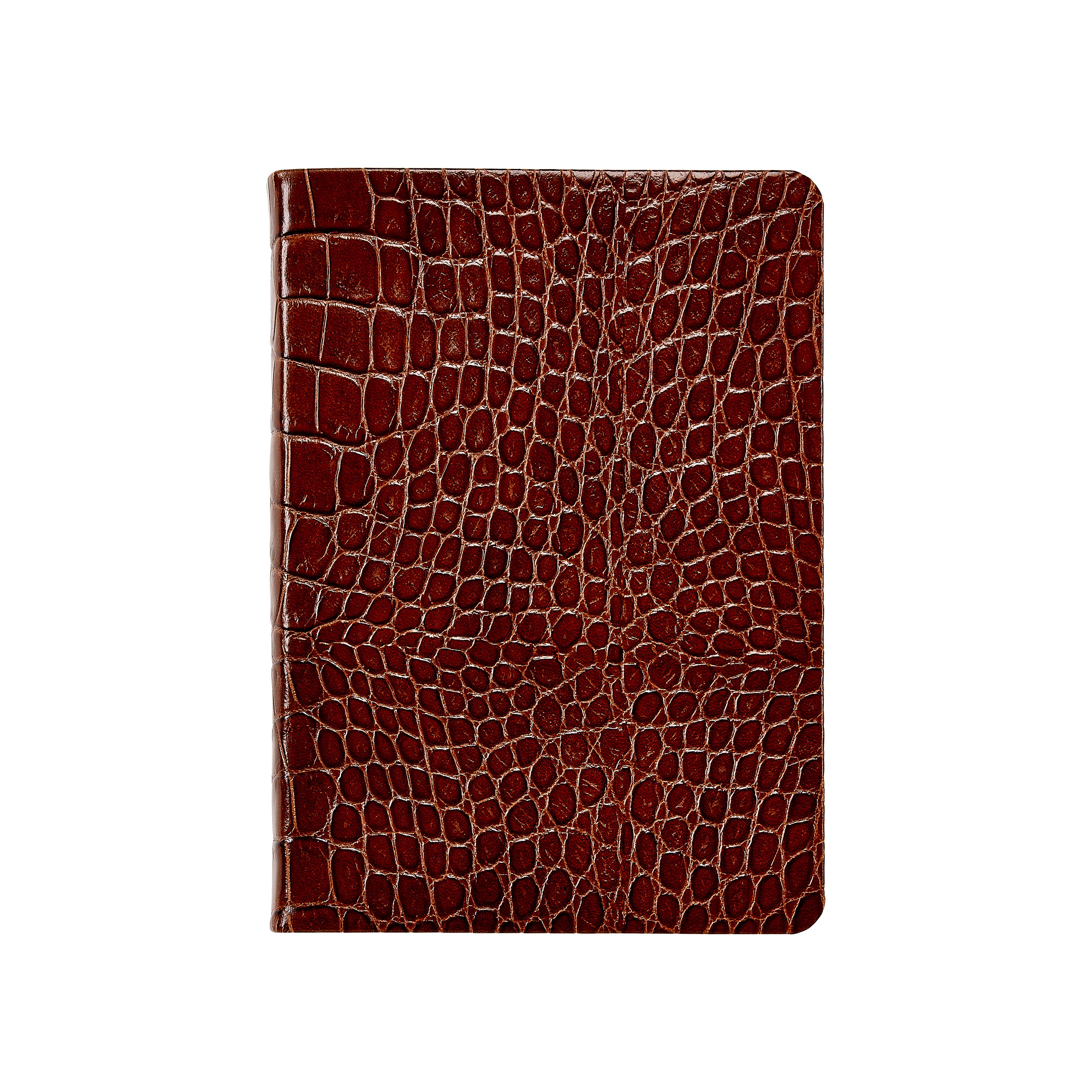 5" x 7" Medium Lined Journal Brown Croc Embossed Leather