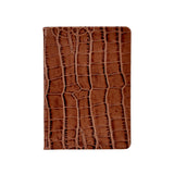 5" x 7" Medium Lined Journal Taupe Croc Embossed Leather