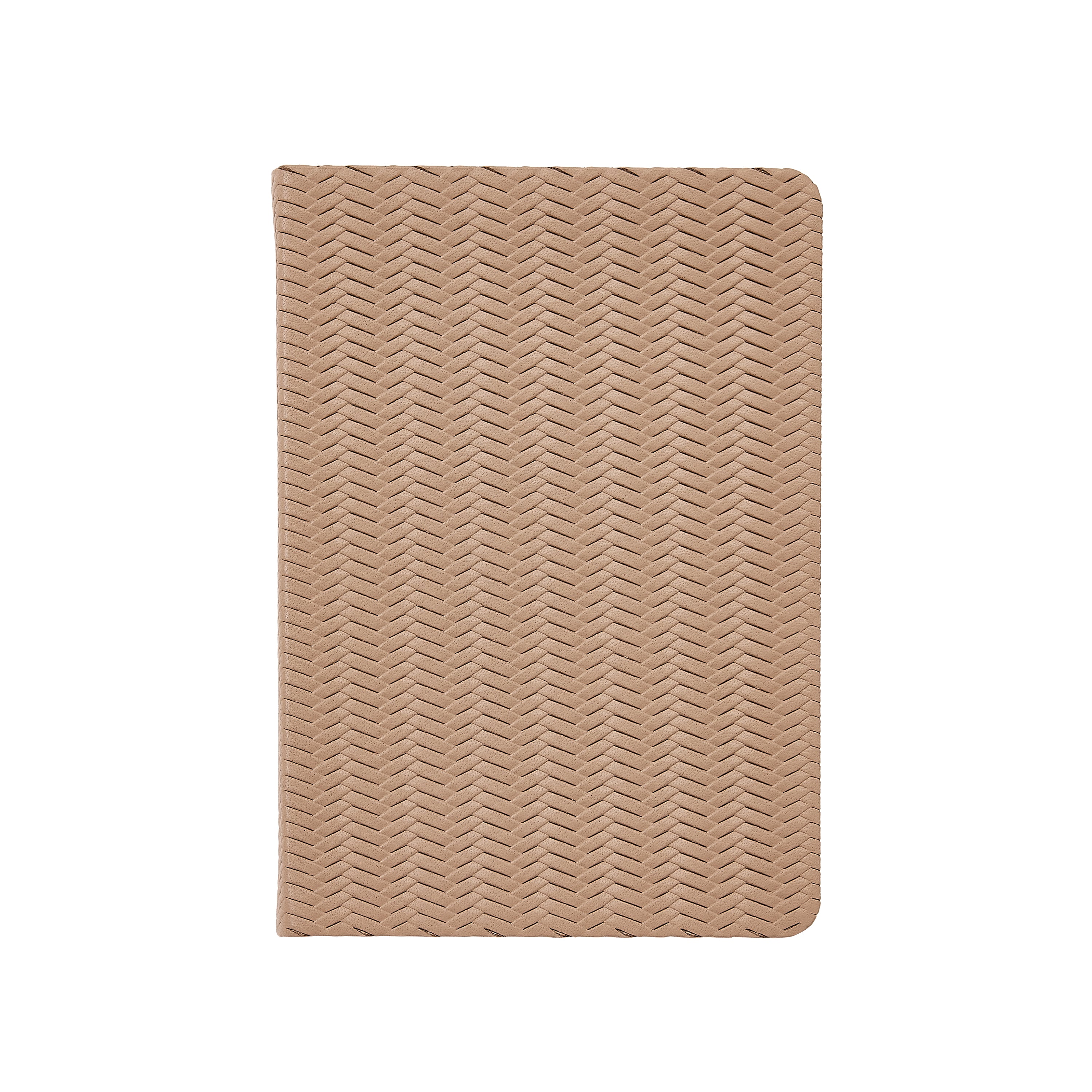 5" x 7" Medium Lined Journal Beige Woven Leather