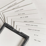 Letterpress Notecards — Set of 25