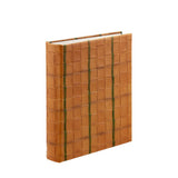 Medium 4-Ring Clear Pocket Album Cream Woven Leather