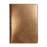 5" x 7" Medium Lined Journal Bronze Metallic Python