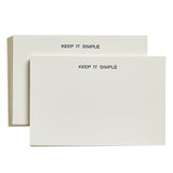 Letterpress Notecards — Set of 25
