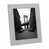 8" x 10" Studio Frame Light Gray Pebbled Leather