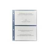 Medium 4-Ring Clear Pocket Album Refill