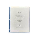 8 ½ x 11 Large 3-Ring Clear Pocket Album Refill
